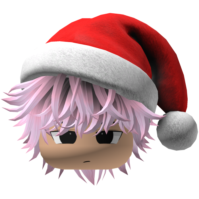 fluffy hair Christmas beret hat (Black-pink))