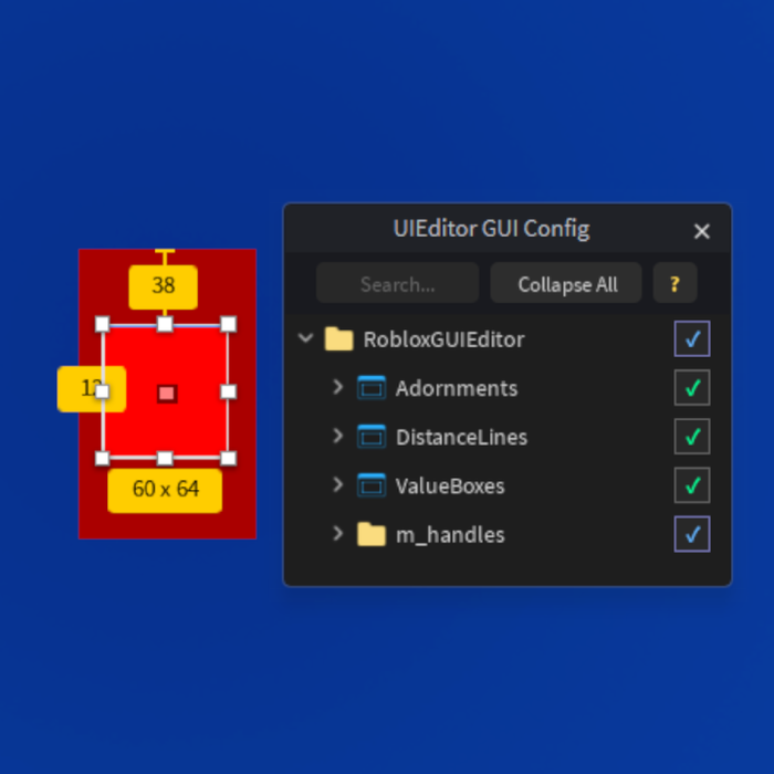 UIEditor Hider GUI preview 3