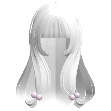 ꒰♡꒱ sweet white princess long hair