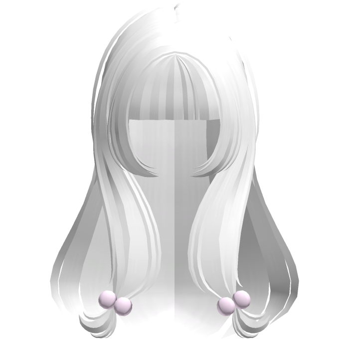 ꒰♡꒱ sweet white princess long hair