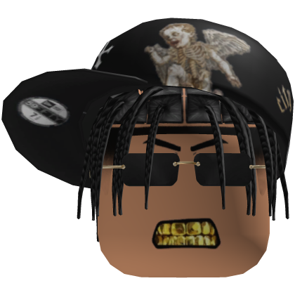 Black Cap w/ Braids & Shades Roblox item