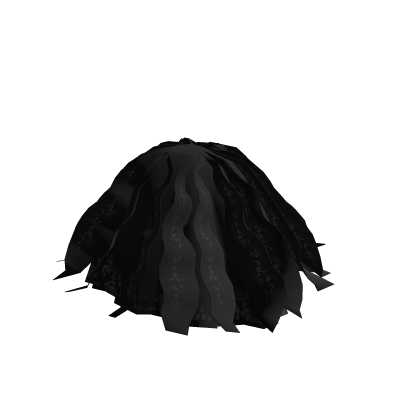 Ruffled Ball Gown Skirt (Black)