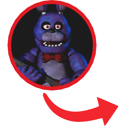 FNAF Bonnie Animatronic Red Circle