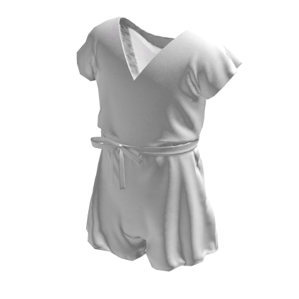 White V-Neck Romper thumbnail