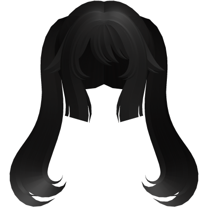 black hu tao cute anime moe pigtails