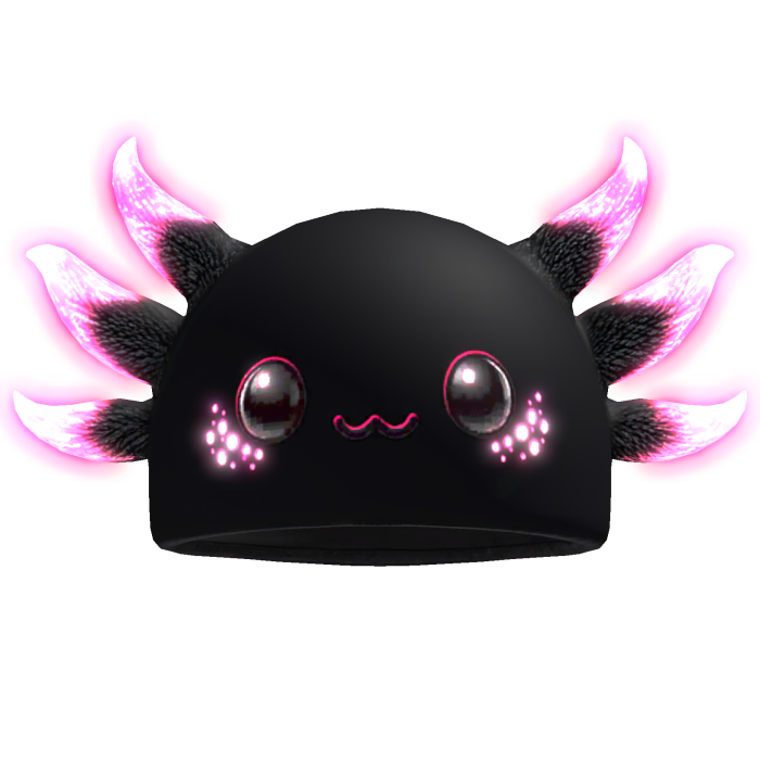 GLOWING Neon Axolotl Hat (Emissive)
