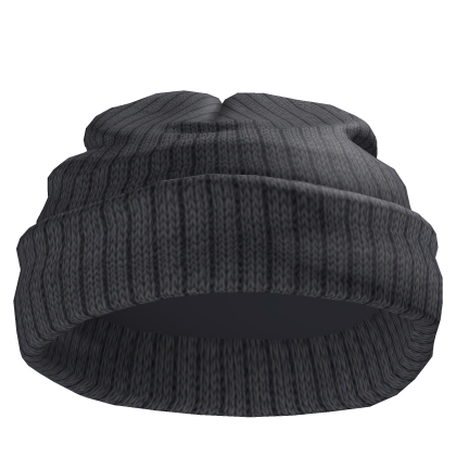 Fisherman Short Worn Black Beanie