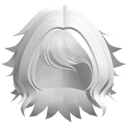 Messy Fluffy Bob Hair (White)
