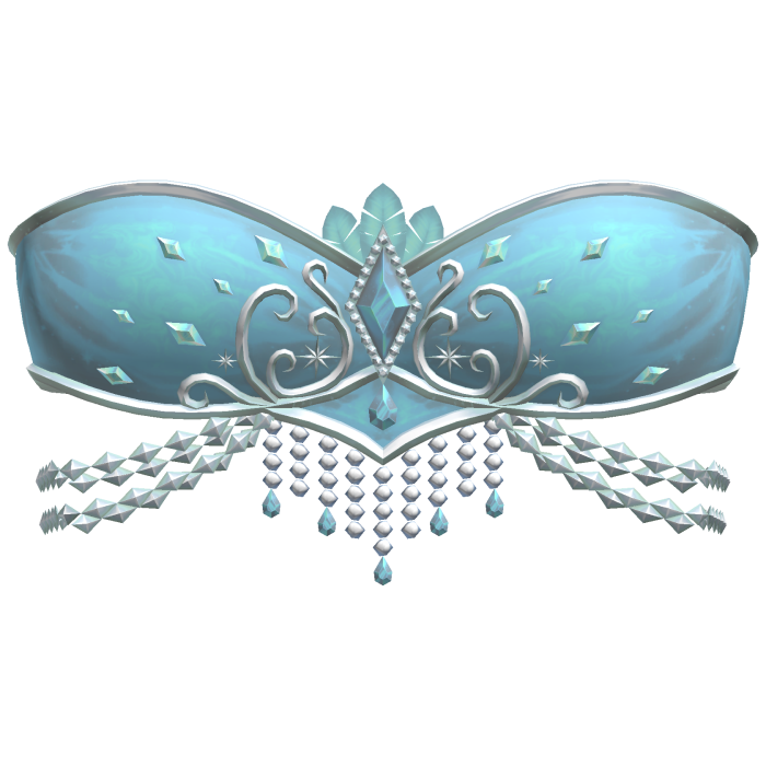 Majestic Light Blue Showgirl Jeweled Crystal Top
