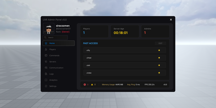 UXR Admin Panel System preview 1