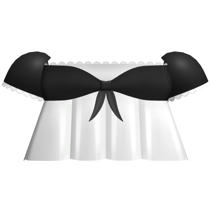 sweet black bow puff sleeve frilly flowy top