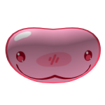 Pink silly jelly bean