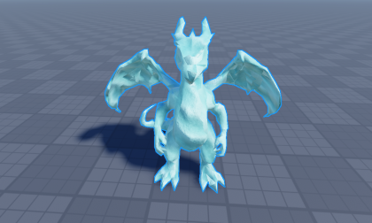 Ice Dragon Statue preview 1