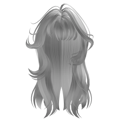 White Wispy Long Layered Hair Roblox item