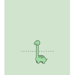 Group of cute dino