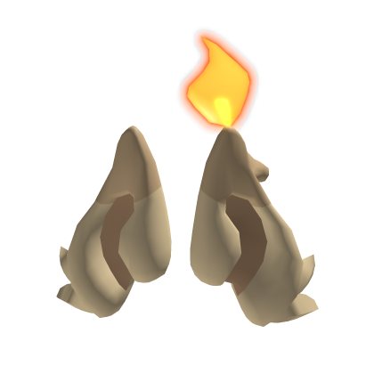 Pumpkin Dog Candle Ears [WITH EMISSIVES] Roblox item