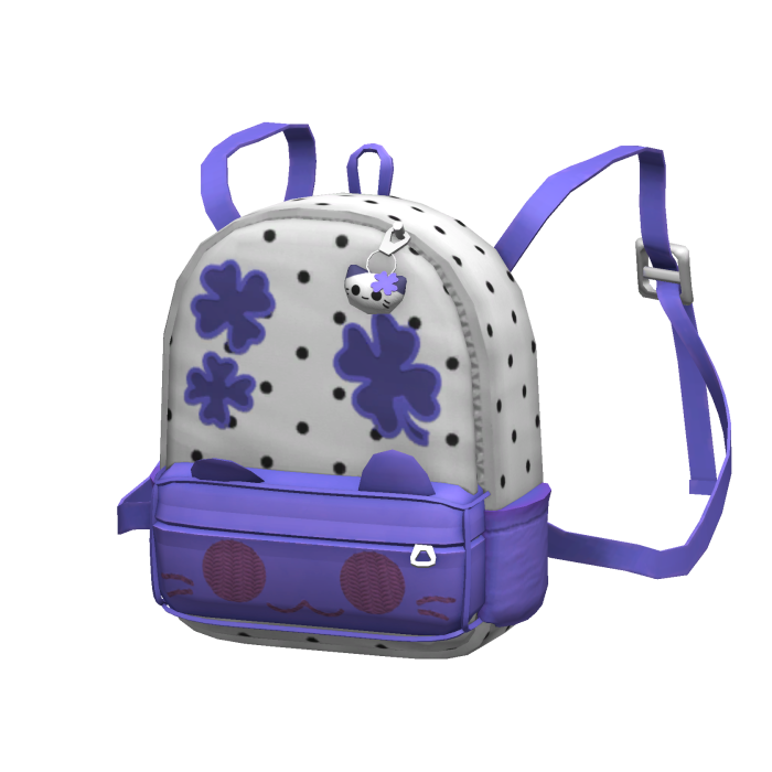 [NEW 🚨] Purple Polka Dot Cat Backpack (1.0)