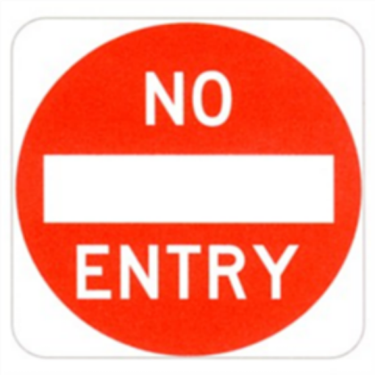 No entry sign Roblox decal