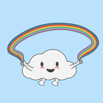 kawaii pastel clouds