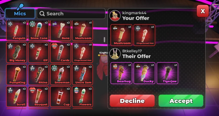 MIC TRADING + CREWS!