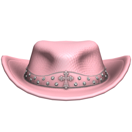 Pink Cross Studded Cowboy Hat Roblox item