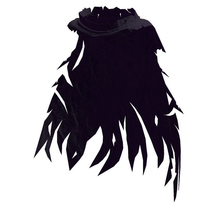 Cool Dark Purple Tattered Dark Fantasy Cape