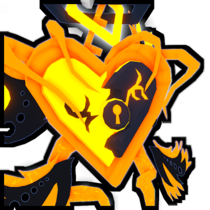 Broken Lava Heart Golden