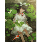 Flower girl anime group