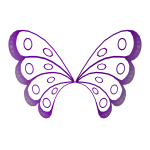Purple Butterfly Wings