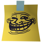 Troll Sticky Note Mask