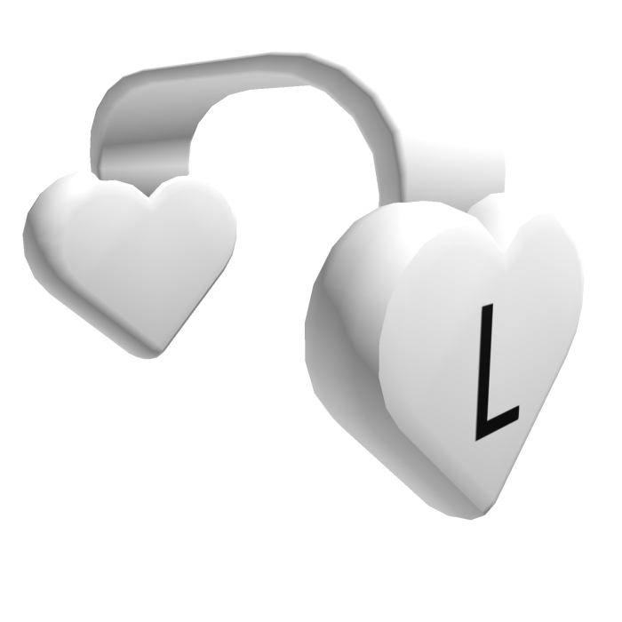 White Workclock Heartphones Headphones