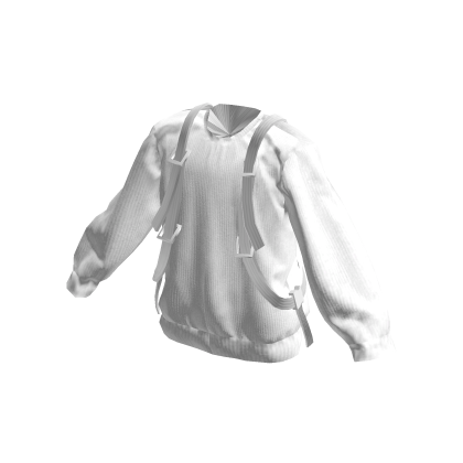 Tactical White Oversized Sweater