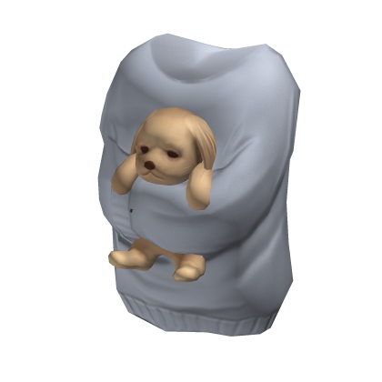Holdable Puppy Hugging Sweater | White
