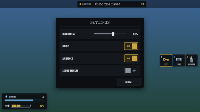 Horror UI Kit Stamina Flashlight Objective HUD preview 5
