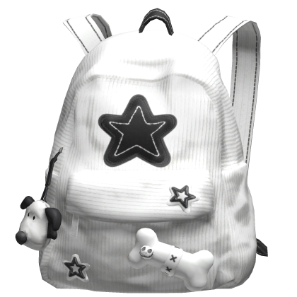 White Star Y2K Streetwear Backpack