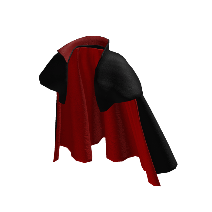 Short Black Red Vampire Leather Gothic Cape