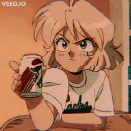 Angry Anime Girl Aestetic Poster Decal Roblox decal