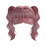 Pink Flowy Pigtails