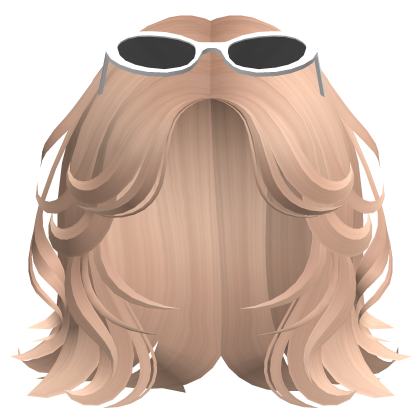 Cute Preppy Girl Hair w/ Sunglasses (Blonde) Roblox item