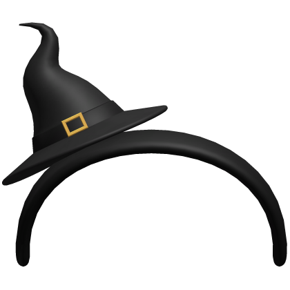 Halloween Black Witch Hat Headband