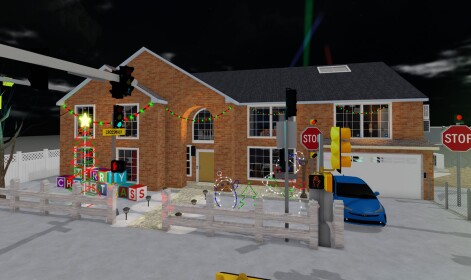 My Roblox house with ceiling fans