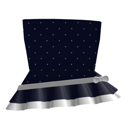 dark blue polka dot dress