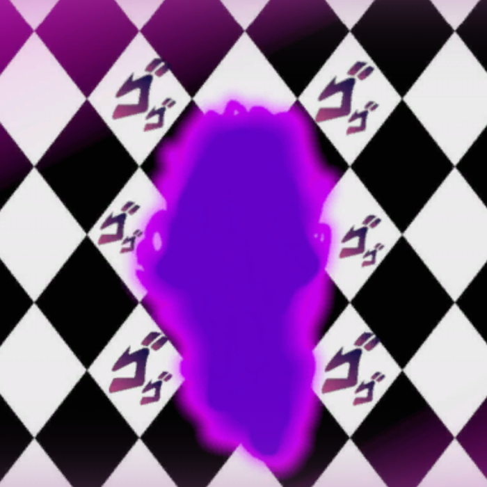 Purple Stand Aura JoJo White Black Diamond Japan