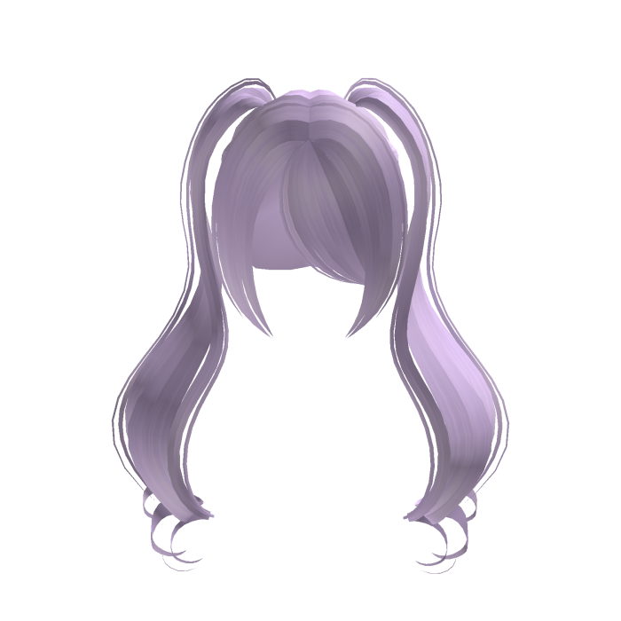 cute long swirly pastel pigtails w side bangs