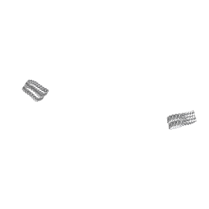 Double Silver Chain Link Bracelets