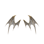 [ ⚜️ ] Gold/W Porcelain Demon Wings [ v1, pbr ]