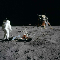 On the moon!
