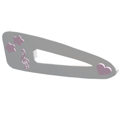 Mi Pink Paws Paws Music Note Themed Hair Clip