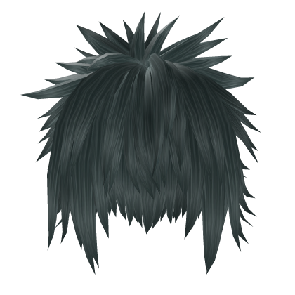 Fluffy Spiky Emo Blue Hair Roblox item