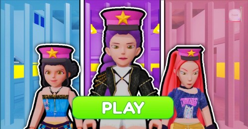 💜 KPOP DEMON HUNTERS FAMILY PRISON RUN! (Obby)